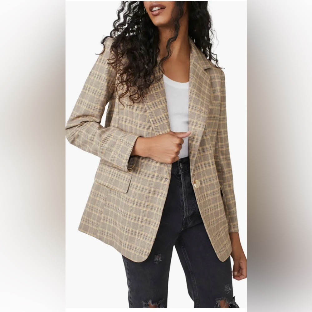 - Free People Crosby Paid Blazer Size small